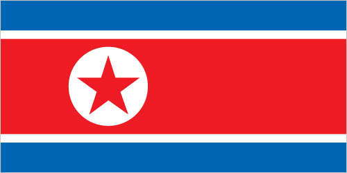 Korea, North Embassy Flag